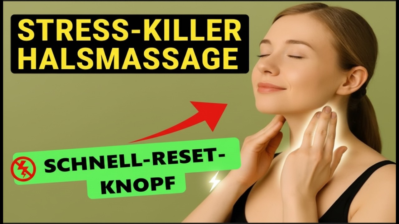 Entspannung & innere Ruhe in Sekunden💆‍♀️Vagusnerv aktivieren🧠mit der Stress-Killer Halsmassage