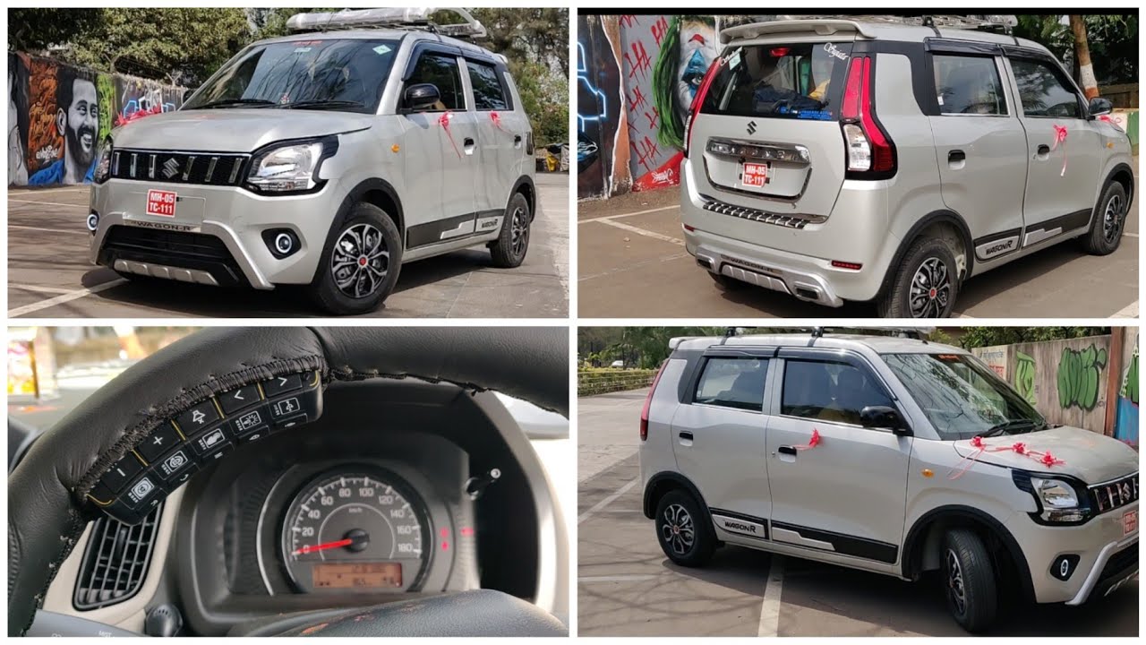 WAGONR MODIFIED|SPORTS EDITION|STEERING CONTROL|SILVER BLACK CONCEPT|📞9833751777(GAUTAM)