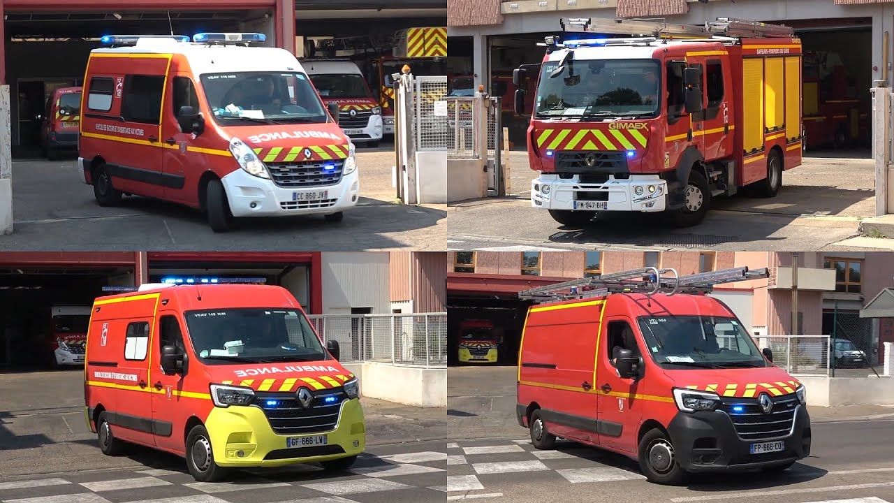 [SDIS 30] Sapeurs Pompiers Nîmes en urgence // Nîmes Fire Service responding to different calls