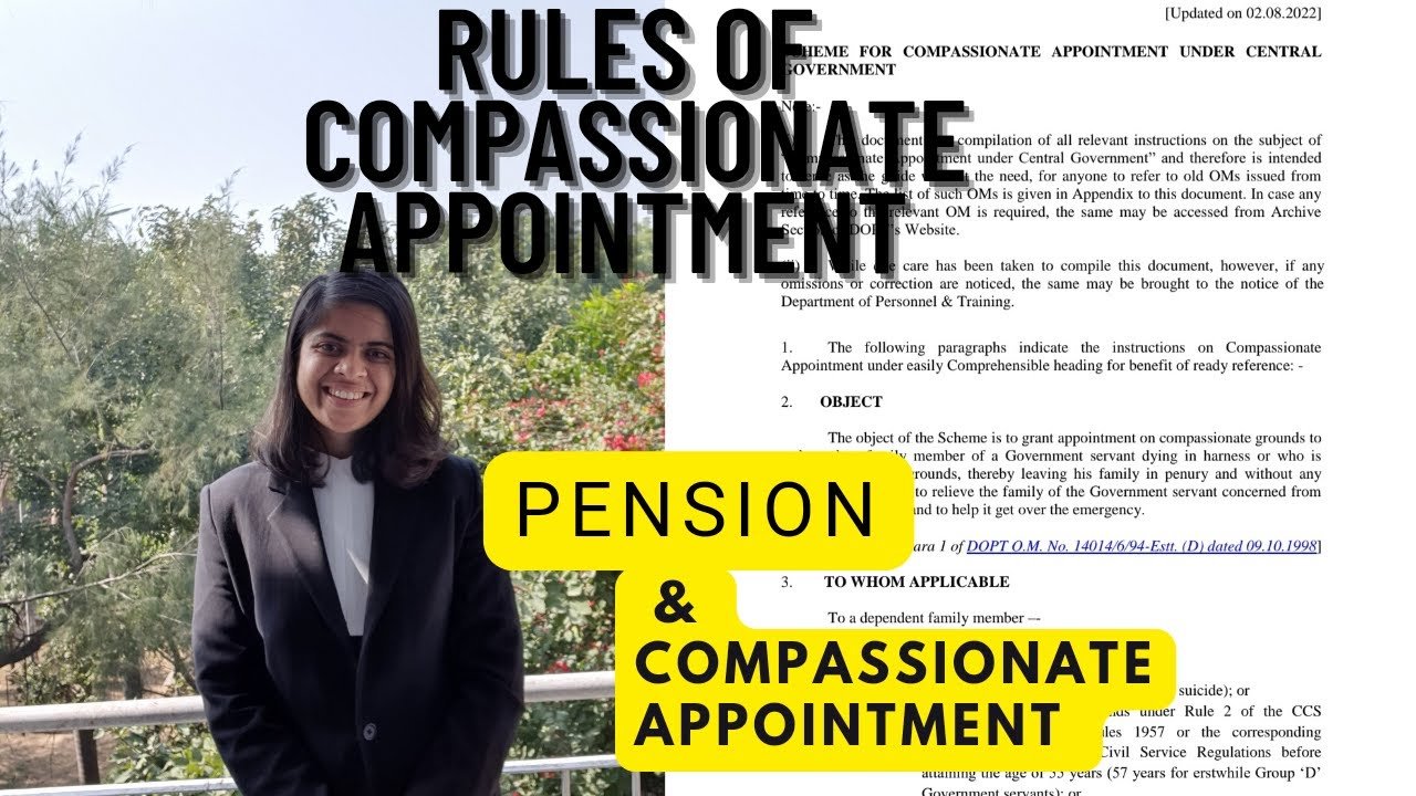 The Rule of Compassionate Appointment | Explained | Family Pension & Compassionate Appointment