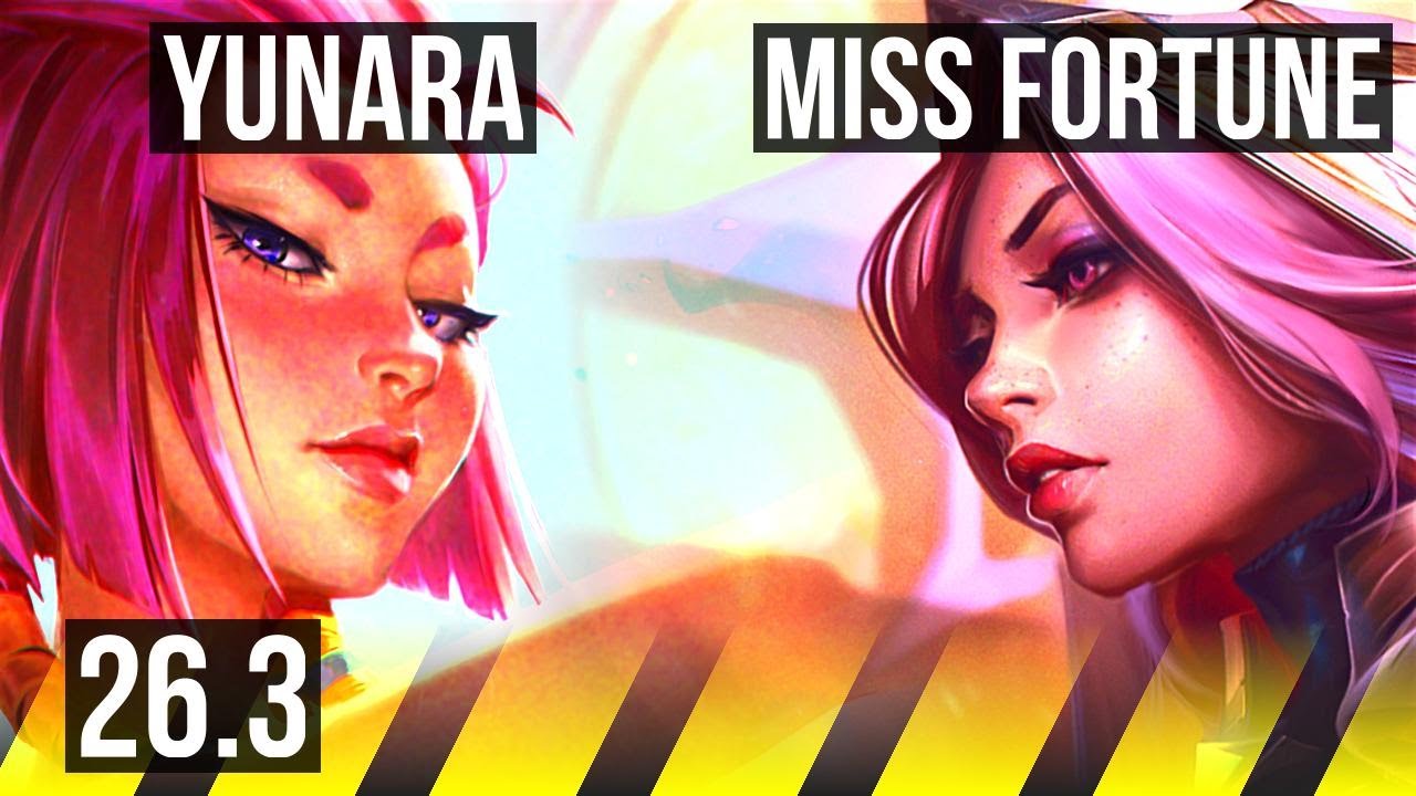 YUNARA & Nautilus vs MISS FORTUNE & Bard (ADC) | Good KDA: 18/1/6 | EUW Challenger | 26.3