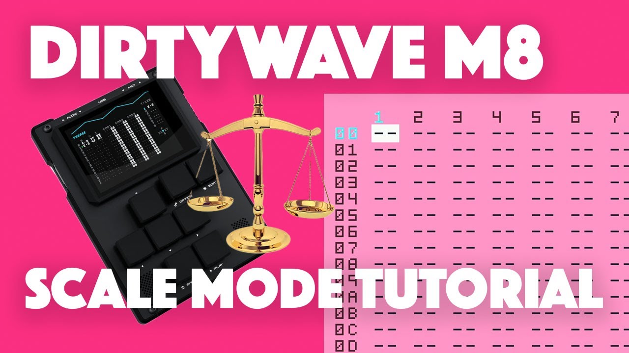 Dirtywave M8 SCALE MODE - Tutorial #4