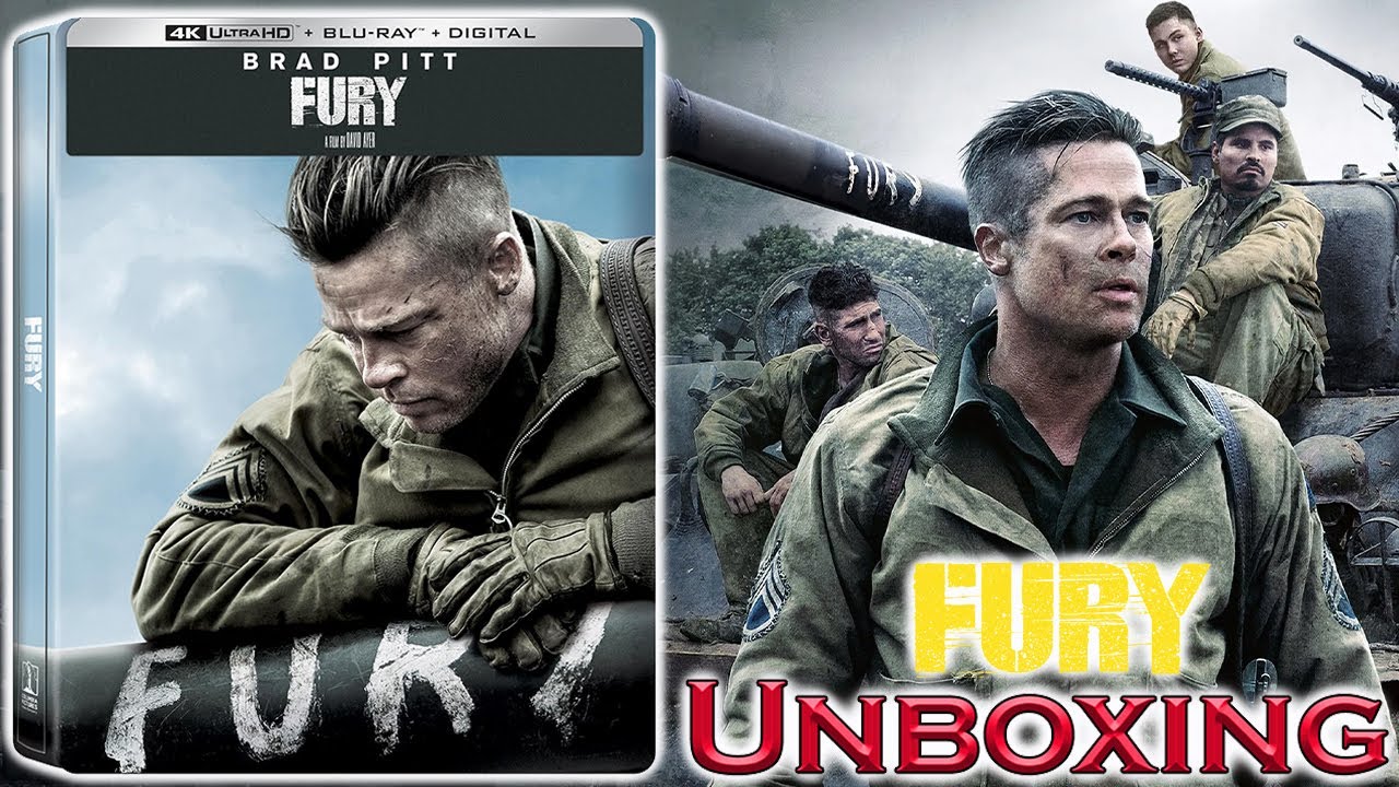 Fury 2014 4K SteelBook (Review and Unboxing) (Brad Pitt, Shia LaBeouf, Logan Lerman)