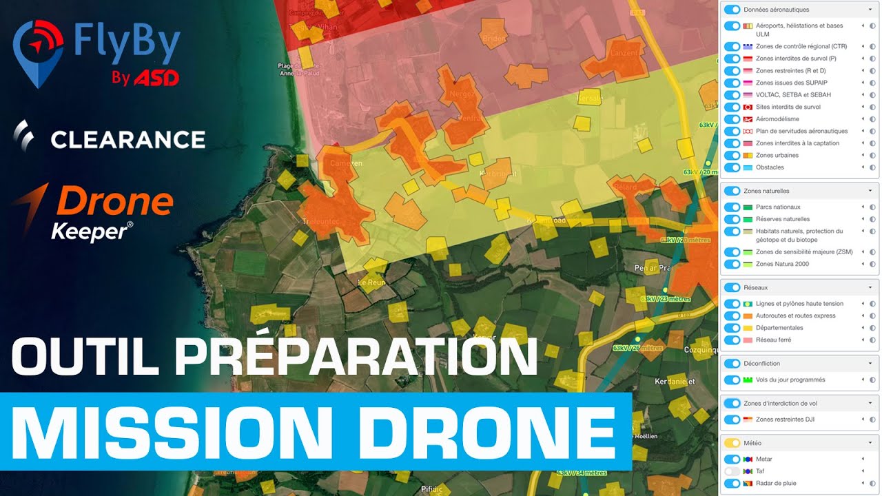 Outil de PRÉPARATION de MISSION DRONE : FLYBY (vs DroneKeeper et Clearance).