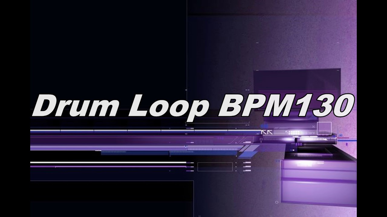 【Drum Loop】８BEAT / BPM 130 ギター、ベース練習