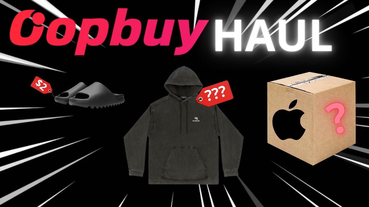 INSANE 2KG OOPBUY HAUL (BALNECIAGA, ESSENTIALS, YEEZY SLIDE..)