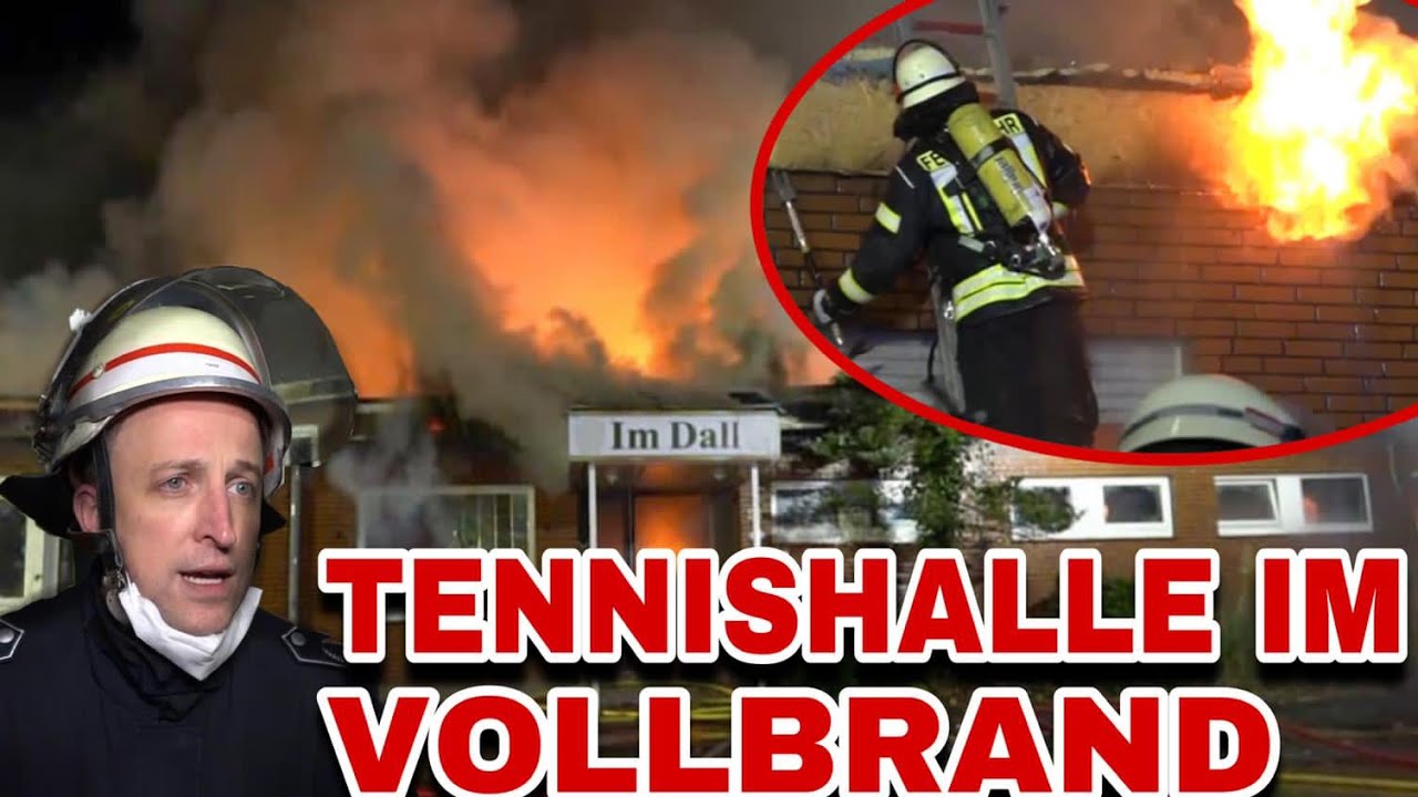 [TENNISHALLE BRENNT AB] Großbrand in Löhne - 150 Einsatzkräfte - Interviews - Drohnenaufnahmen uvm!