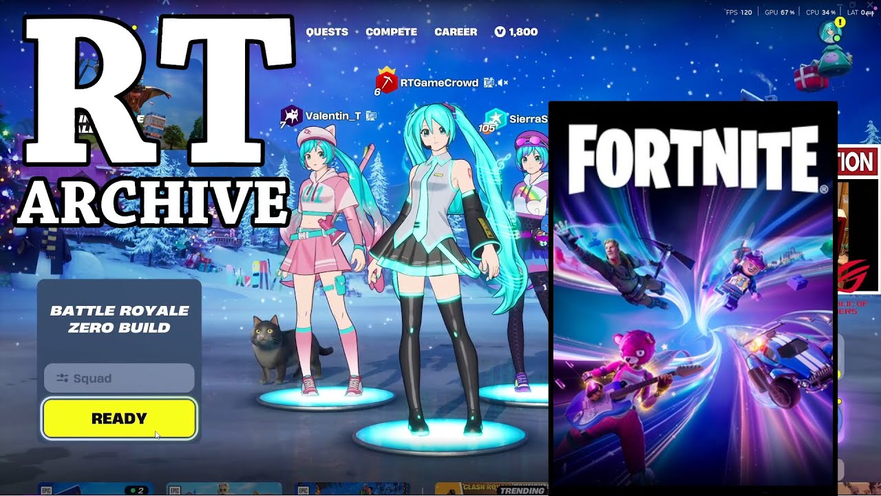 RTGame Streams: Fortnite w/ Hatsune Miku