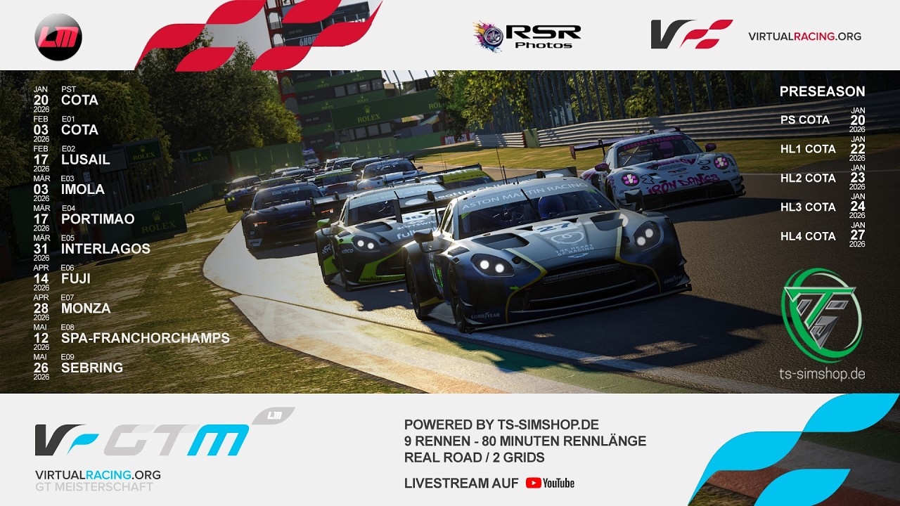 Le Mans Ultimate | GTM 2026-I | Grid 2 | E03 @ Imola - VirtualRacing.org