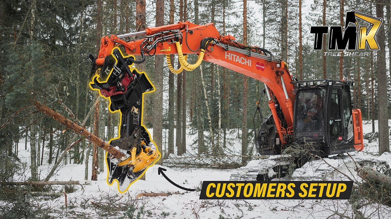 Hitachi ZX 135 - 60 Hectare Clearance Job with TMK Tree Shear