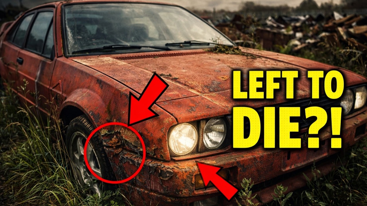This Abandoned Red Car Was Left to Die But Something Felt Off
