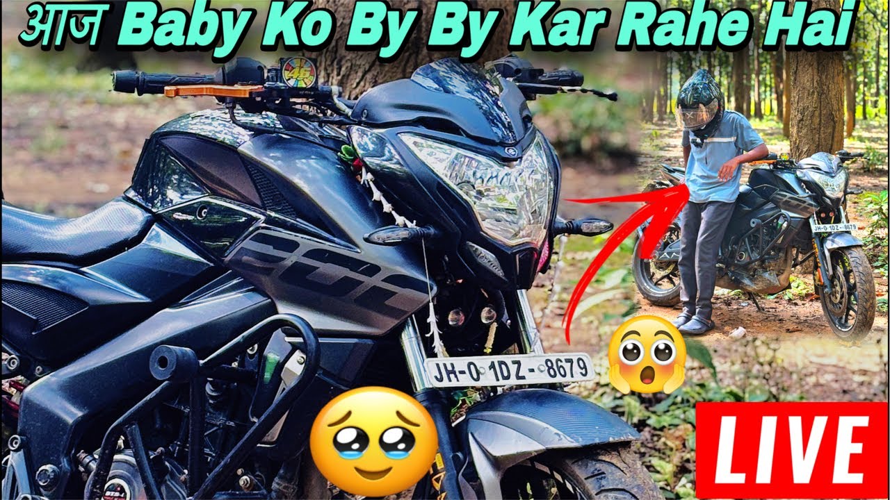 आज़ Baby 👶 Ko By By Kar Rahe Hai🥹#dhtrider01 #motovlog #ns200