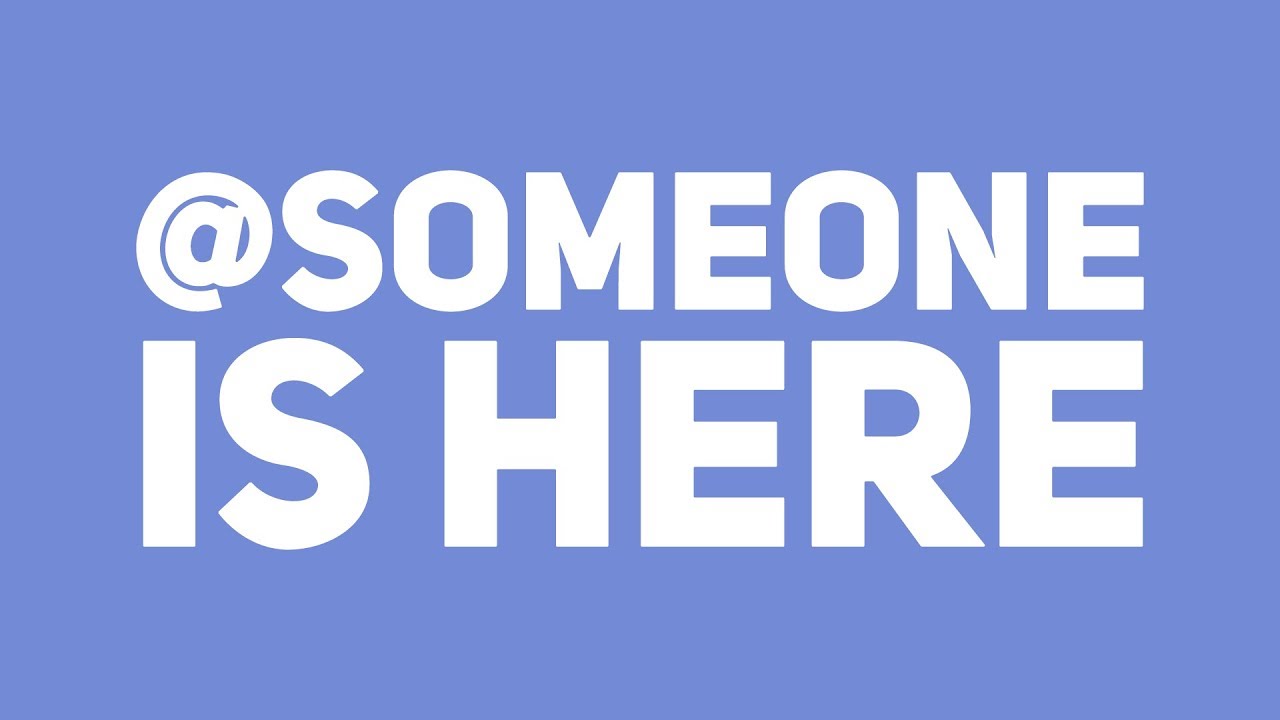 Discord now has @someone