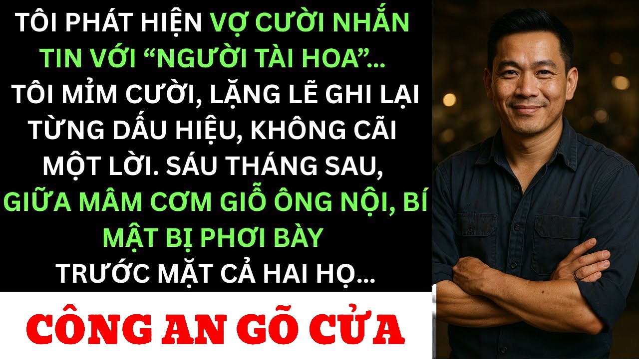vợ Tôi Tự Khai Ngoại Tình Giữa Bữa Cơm Gia Đình – Tôi Chỉ Cười Và Chờ Đợi