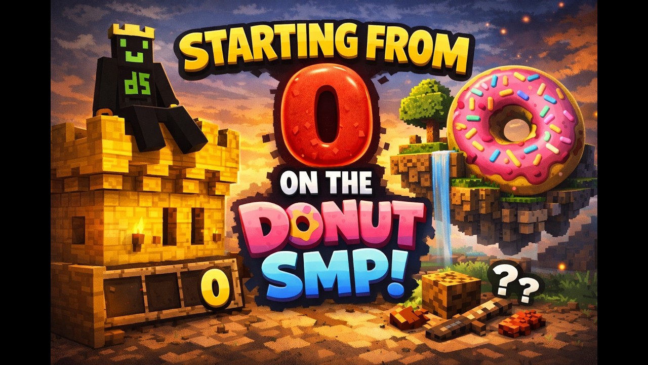 starting from NOTHING on the donut smp #minecraft #minecraftjava #donutsmp #drdonut