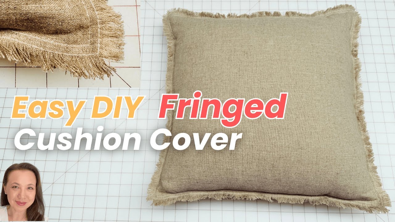How to make a Cushion Cover with Fringe | Easy DIY