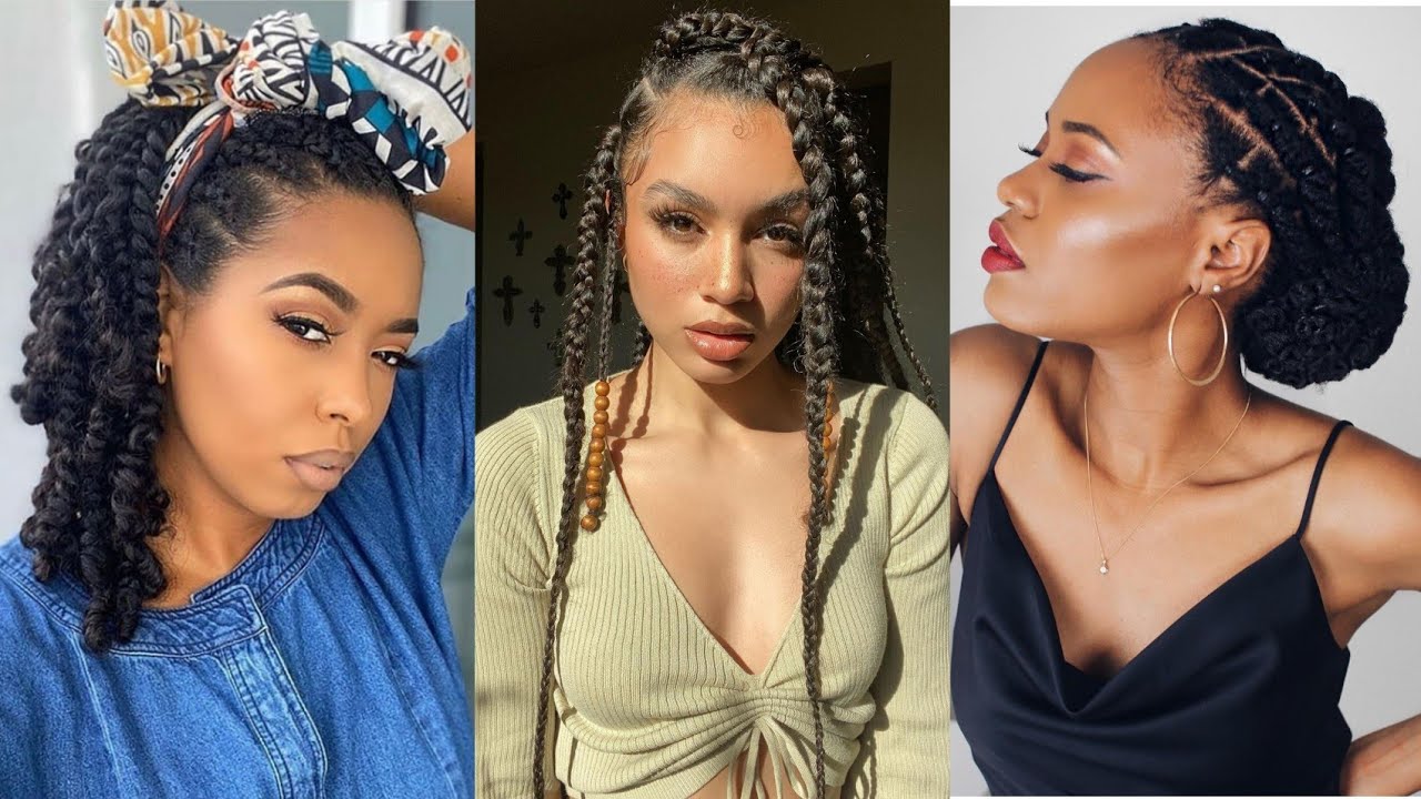 LOW MANIPULATION PROTECTIVE HAIRSTYLES  /no added hair🦋💆| 2021🌱natural hair compilation