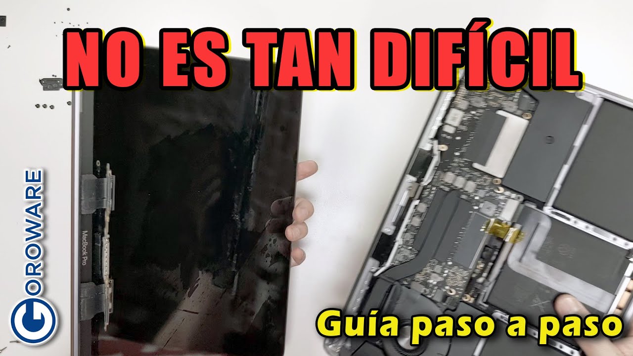 Cómo cambiar la pantalla del Macbook Pro A1708 o A1706. 13 pulgadas (inch), 2017 two thunderbolt 3