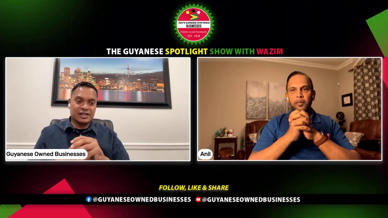 The Guyanese Spotlight Show hosted by Wazim with co-host Anil Sarwan.