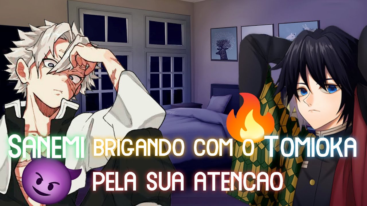 Sanemi brigando com Tomioka por sua atenção - Demon Slayer ASMR +18 FT Gonan