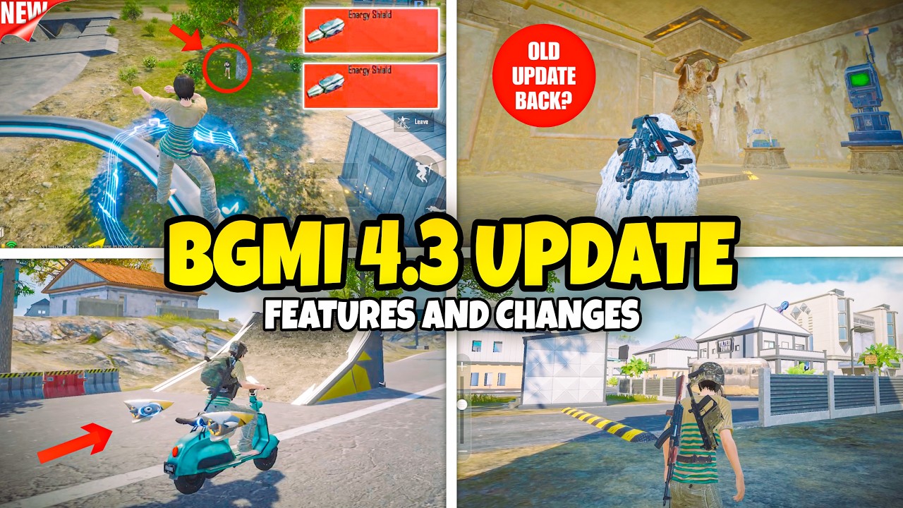 New BGMI Update 4.3 Features And Changes | BGMI Event Update Beta Changes With New Abilities.