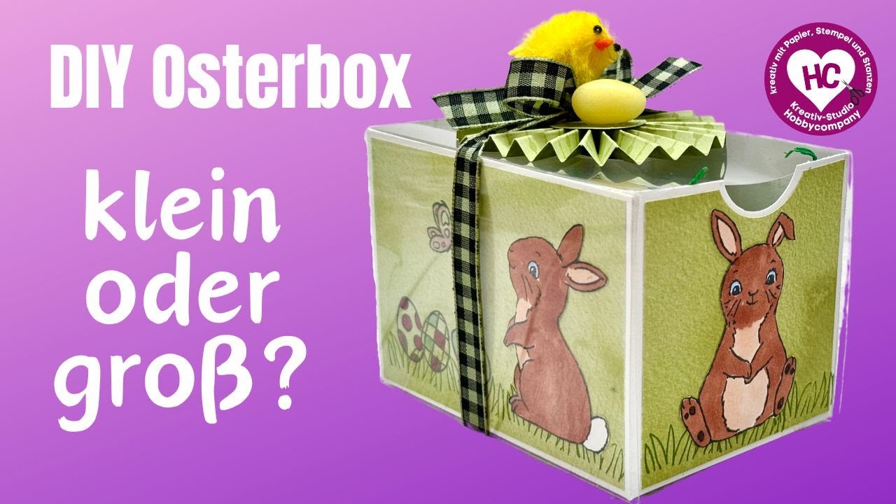 2 Osterverpackungen mit Durchblick ganz einfach basteln