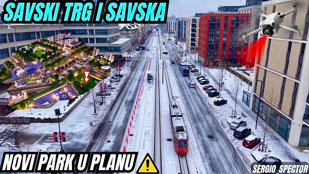 Beograd na vodi NOVI PARK i mogući izgled, Luke Ćelovića Trebinjca, Savska i Savski trg #beograd