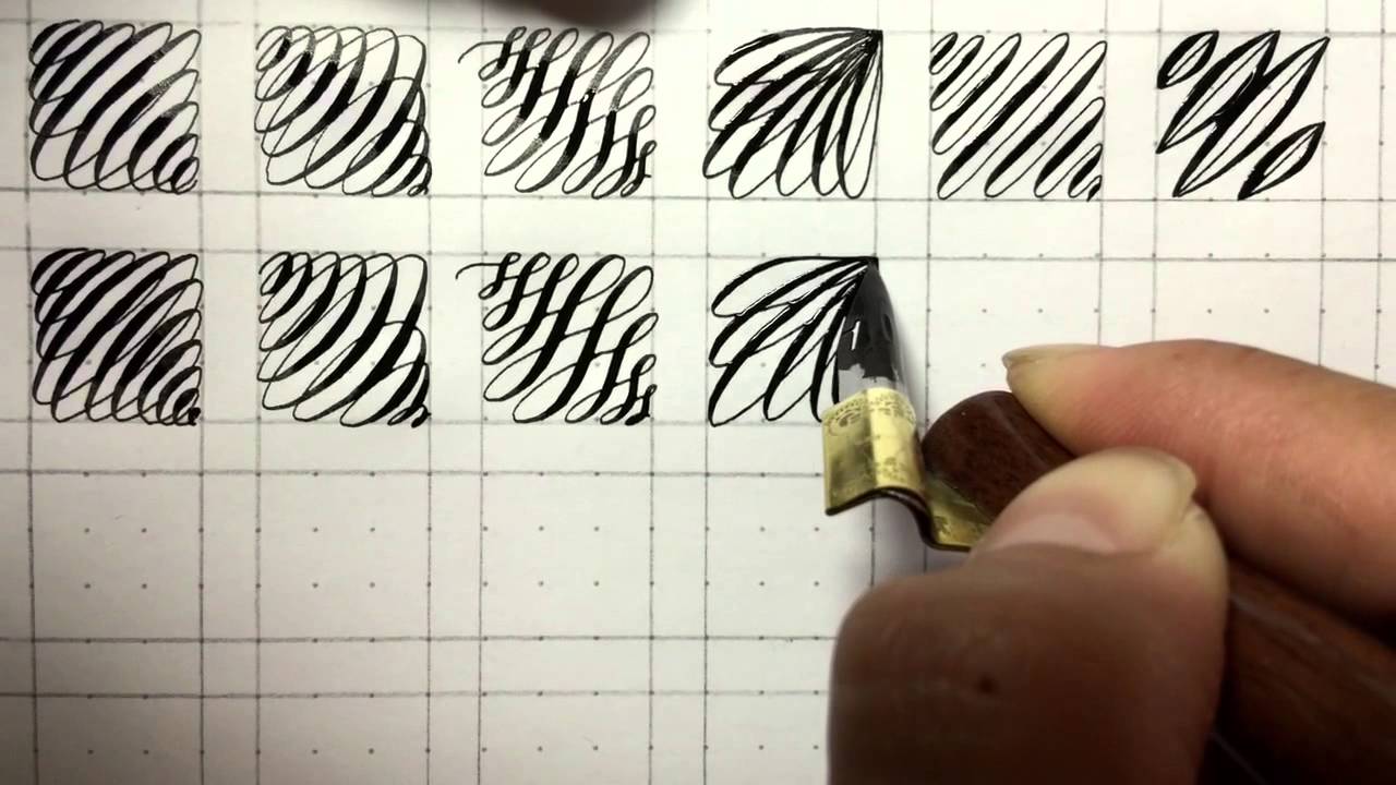 Fun Pointed Pen Calligraphy Drill Exercises