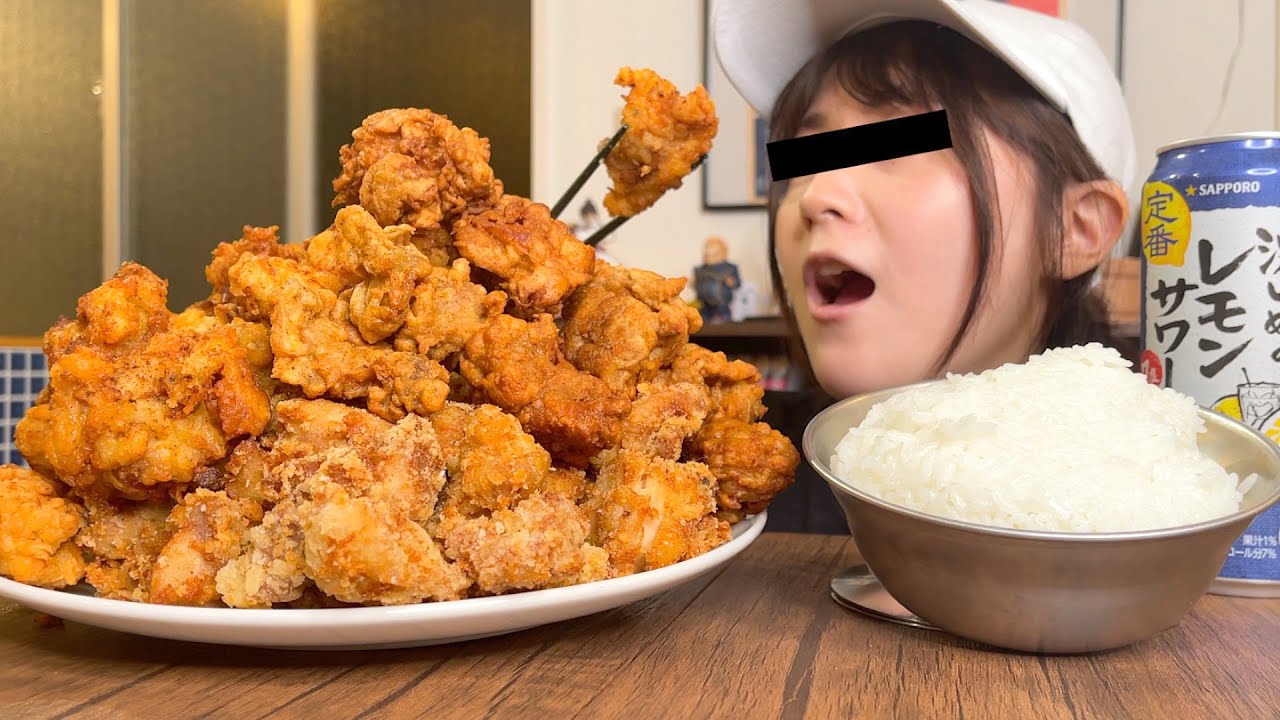 唐揚げ２キロを爆食したら仕事のストレスなくなりましたwww【酒村いっも、】