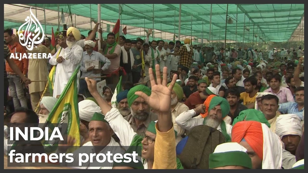 #India farmers protest over new laws benefitting big firms