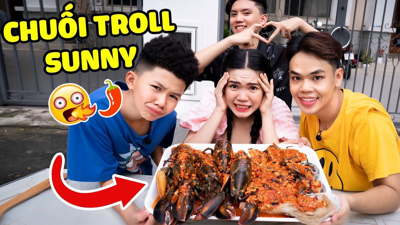 CHUỐI TROLL SUNNY BẰNG M&Oacute;N HẢI SẢN SỐT TH&Aacute;I SI&Ecirc;U CAY CẤP ĐỘ 7 | SUNNY TRƯƠNG
