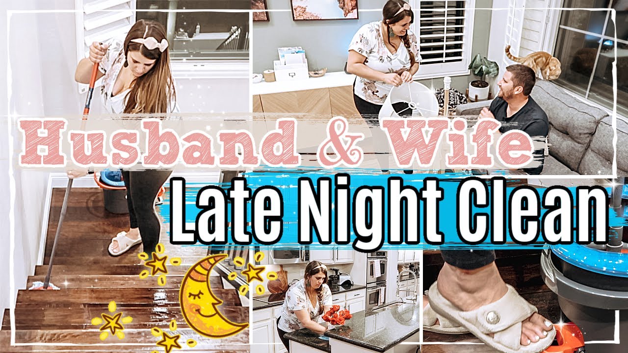 🌜THERAPEUTIC AFTER DARK CLEAN WITH ME 2022 :: Relaxing Husband & Wife Cleaning Motivation