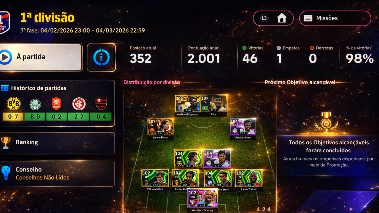 AO VIVO - JOGAR EFOOTBALL E A MELHOR PARTE DO MEU DIA!!!!