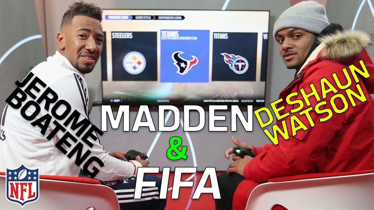 Deshaun Watson vs. Jerome Boateng in Madden and FIFA | NFL Highlights