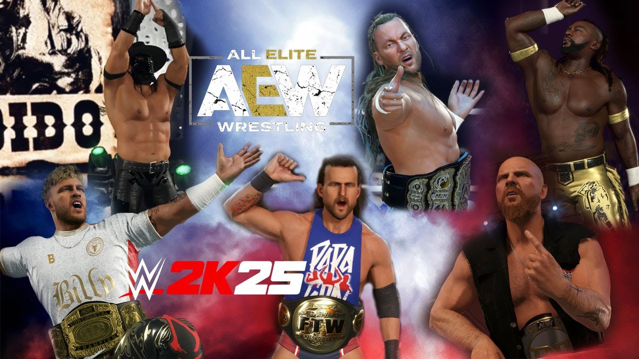 WWE 2K25 PC Mod : AEW Superstar And Some AEW Championship