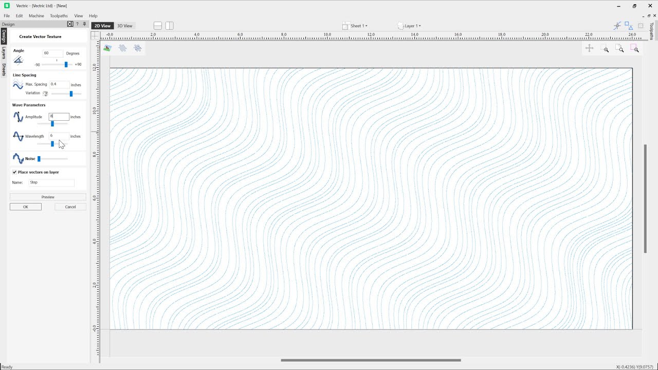 How to create vector textures in Vectric software | Creating Vectors | V12 Tutorials