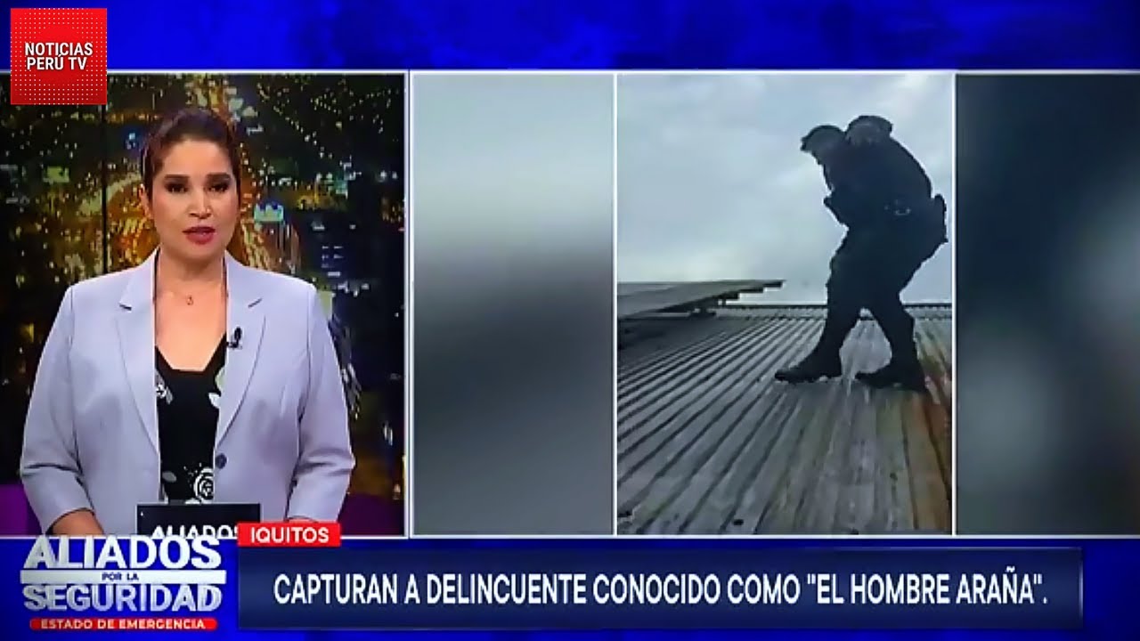 Capturan A Delincuente EL HOMBRE ARAÑA