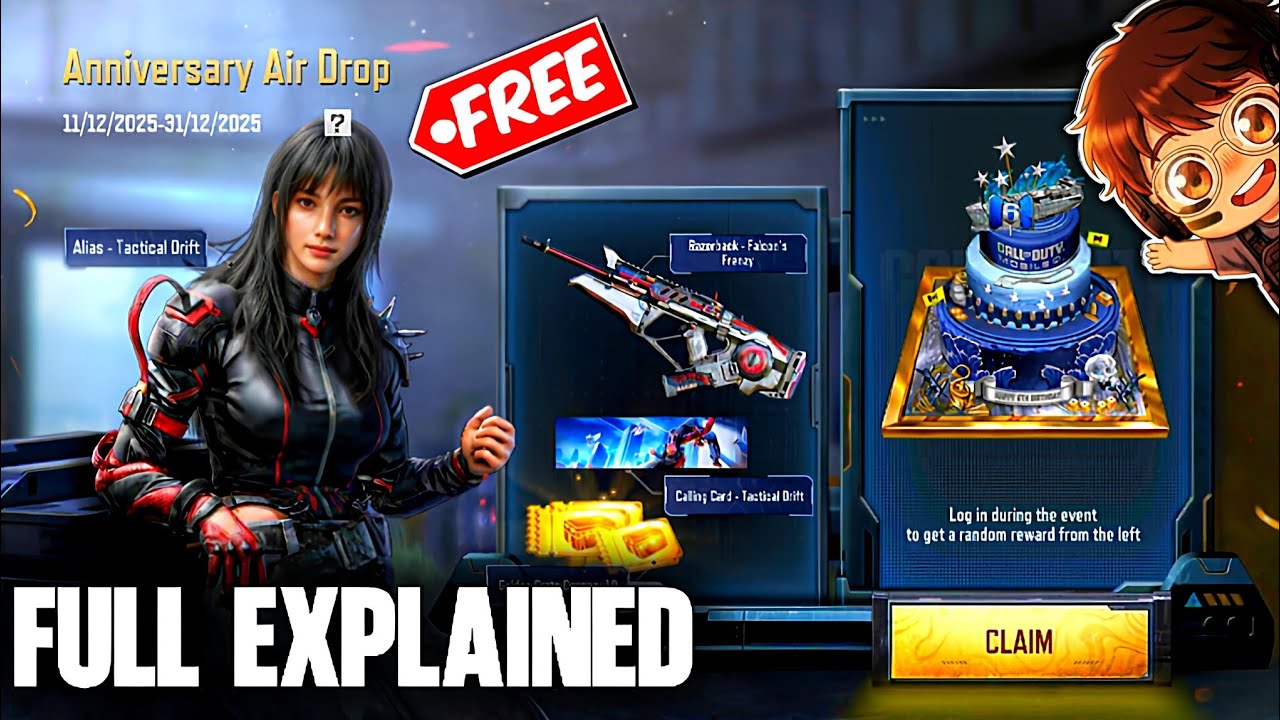 Get *FREE* ALIAS Skin ‼️ CODM 6th Anniversary Air Drop Event Explained