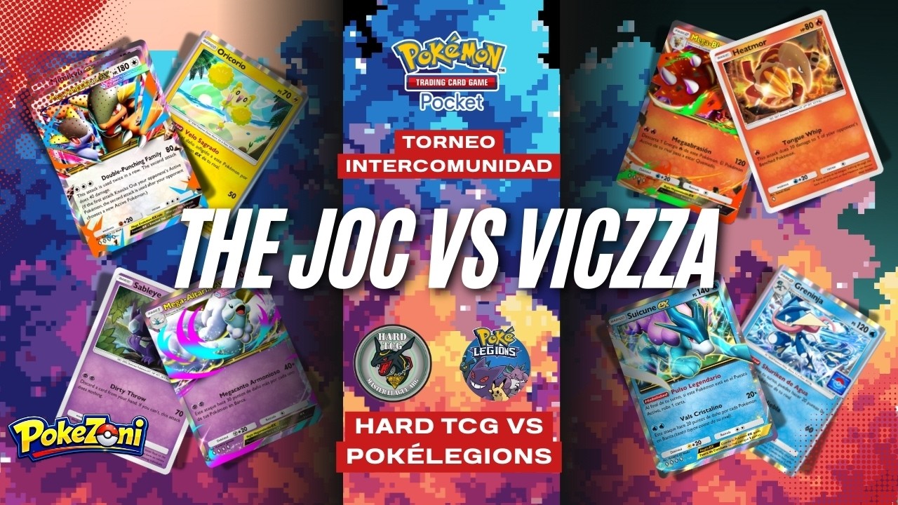THE JOC VS VICZZA | TORNEO INTERCOMUNIDAD HARD TCG🔥 VS POKÉLEGIONS 🐱‍👤| Pokémon TCG Pocket