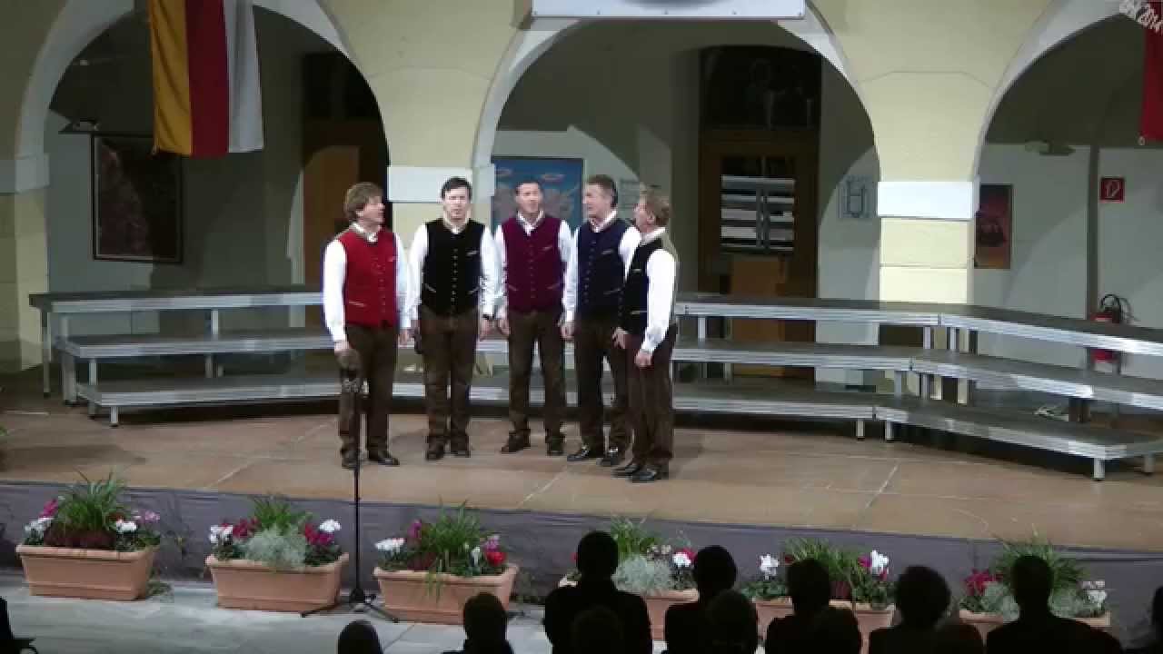 Quintett der Br.Smrtnik aus Eisenkappl beim  Konzert im Spittl/Spittal