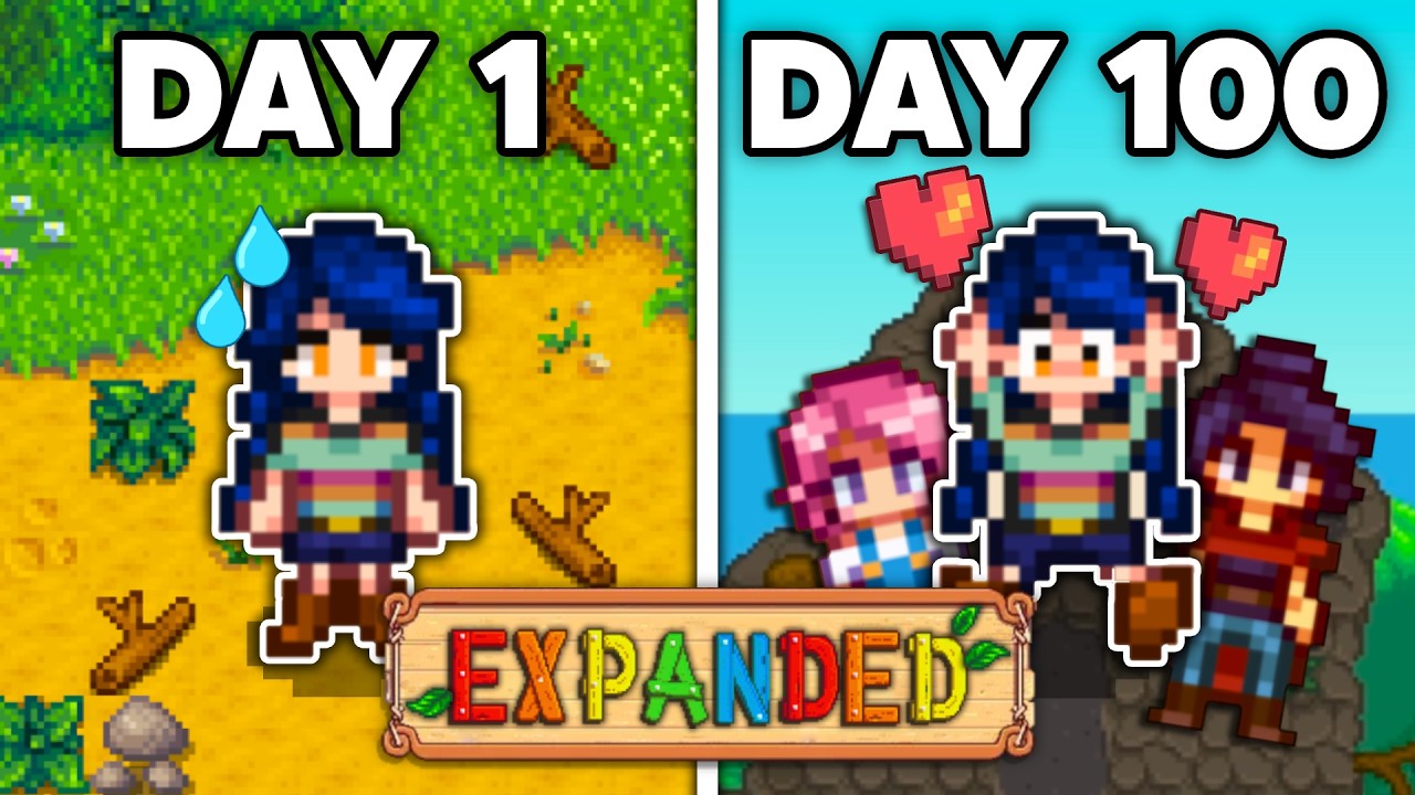 I Played 100 Days of Stardew Valley EXPANDED