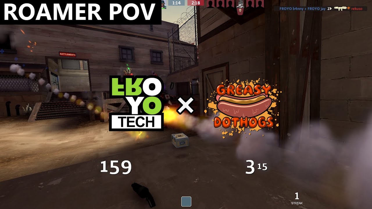 RGL Invite S12 Playoffs GRAND FINALS Map 1: FROYO roamer POV vs Greasy Dothogs | Bagel