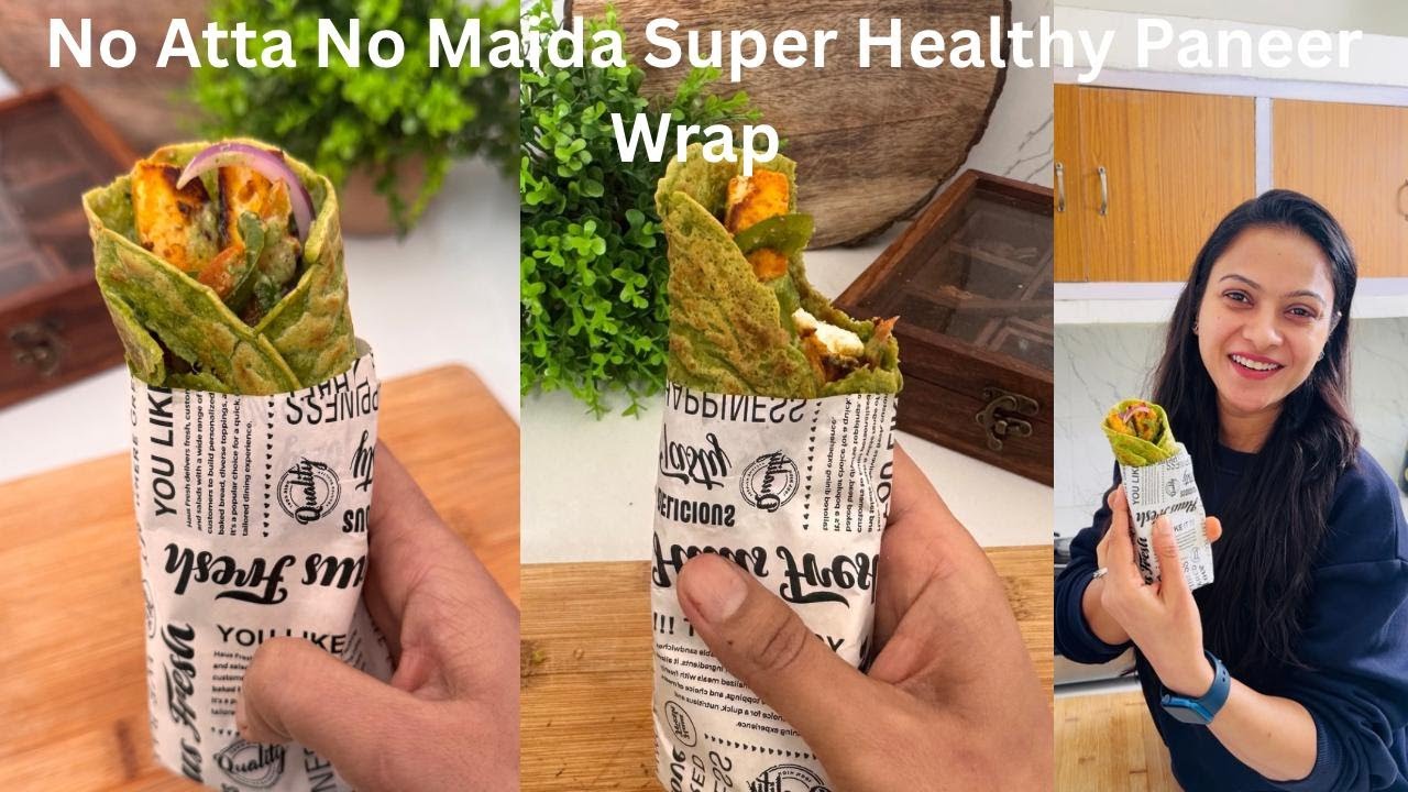 Chatpata Paneer Wrap | Husband को यकीन ही नहीं हुआ की इसमें Atta,Maida  कुछ नहीं है | Paneer Roll