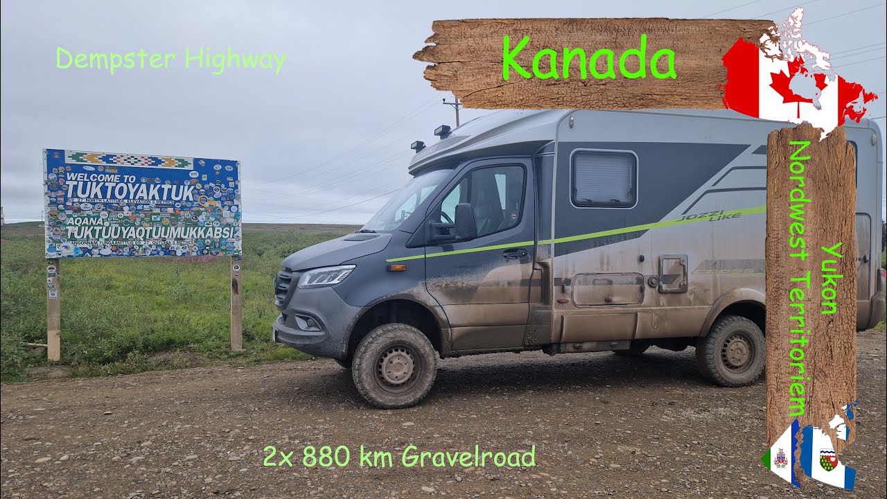 Schaffen wir 1760km Dempster Highway? | Roadtrip MLT 4x4 | Kanada#16 | Yukon | Reisevlog | JOZZILIKE
