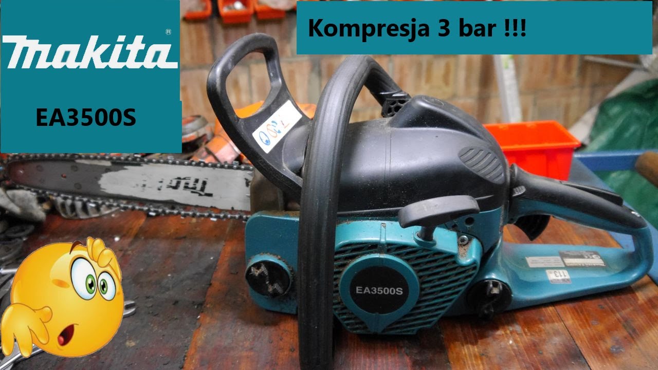 #rpgarażowo. Pilarka Makita EA3500S. Przegląd pilarki. Coś obgryzło tłok :D
