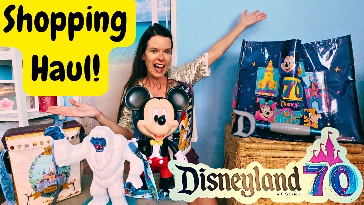 Disneyland 70th Anniversary Shopping Haul - Key to Disneyland, Popcorn Buckets and More!