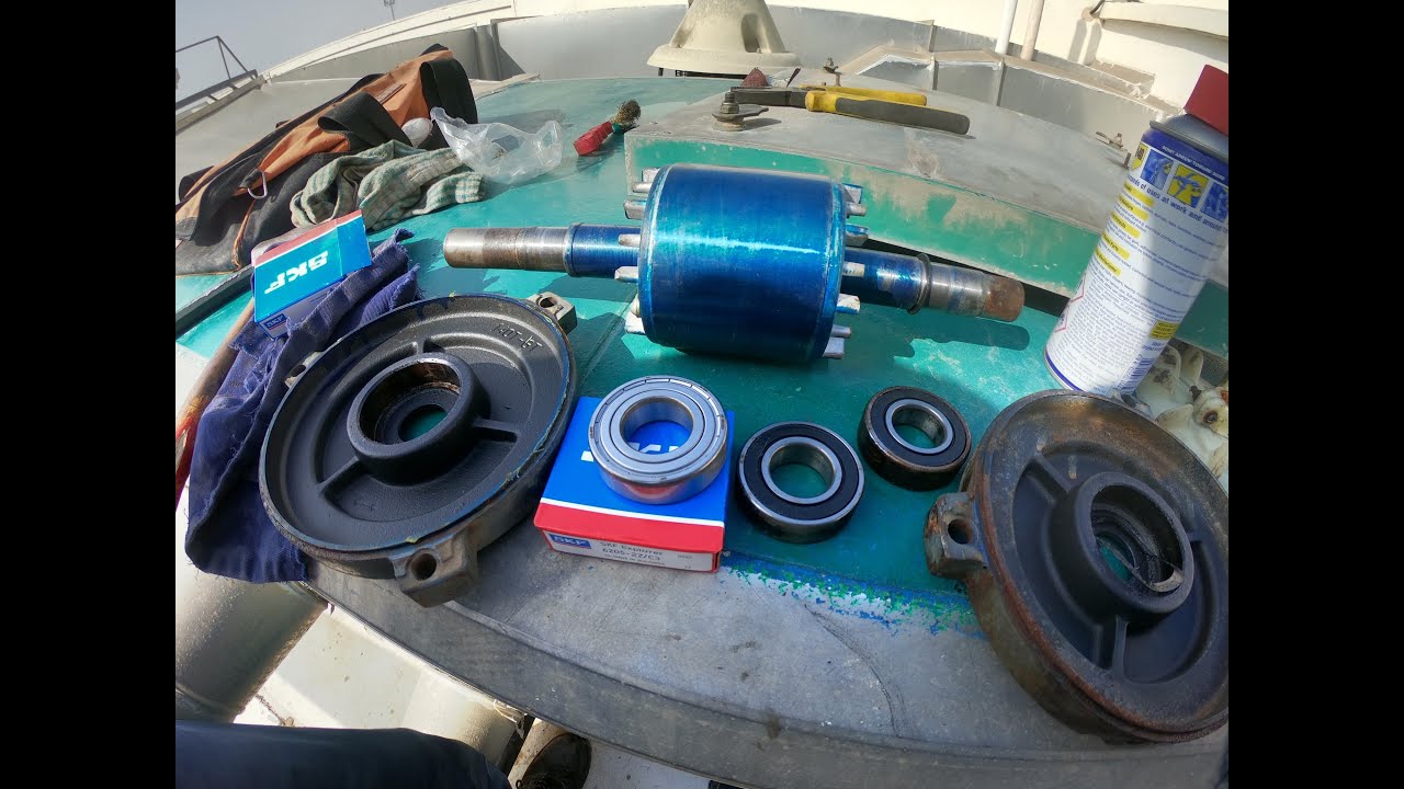 HOW TO CHANGE AHU BEARING WITHOUT PULLER