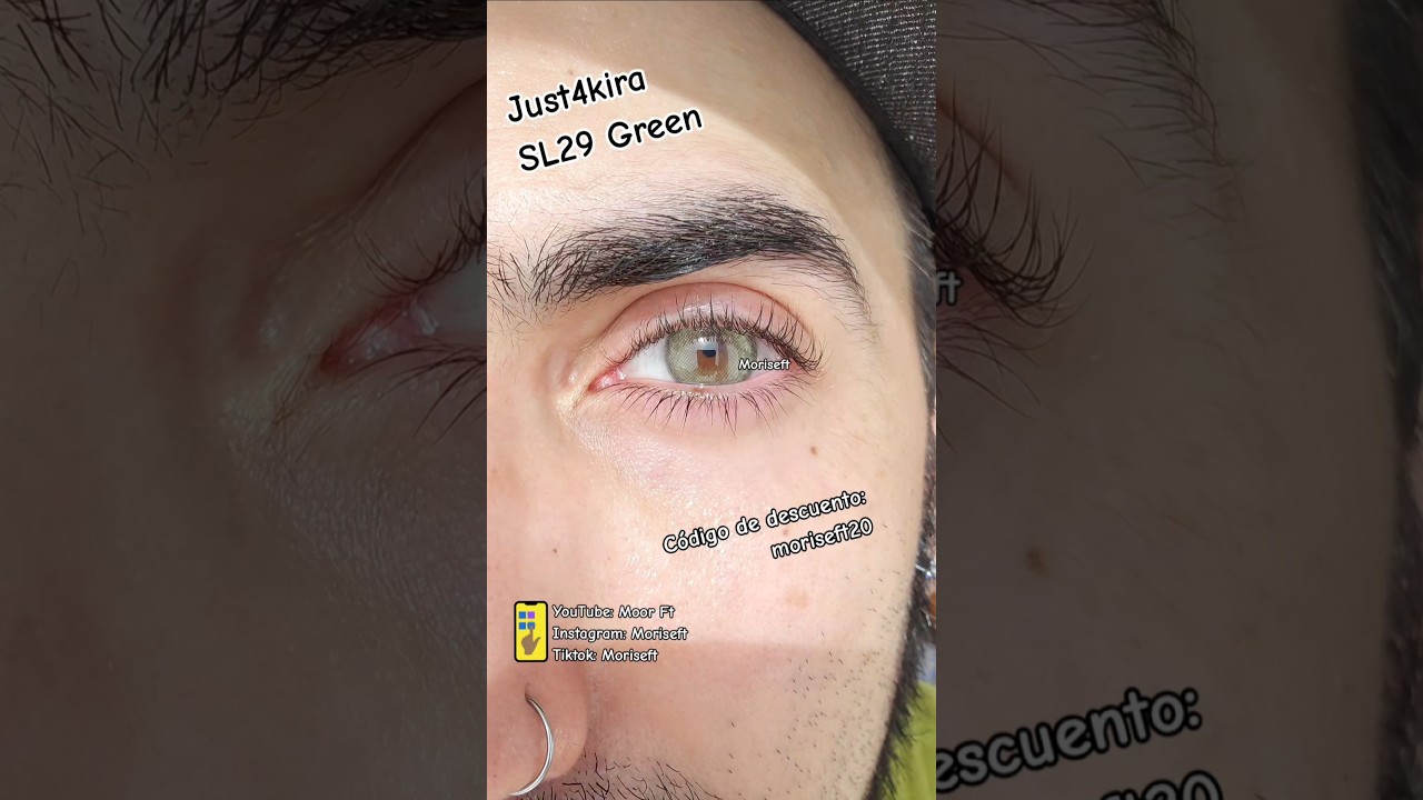 Just4kira SL29 Green C&oacute;digo descuento: moriseft #viral #moorft #moriseft #contactlenses #makeup #eye