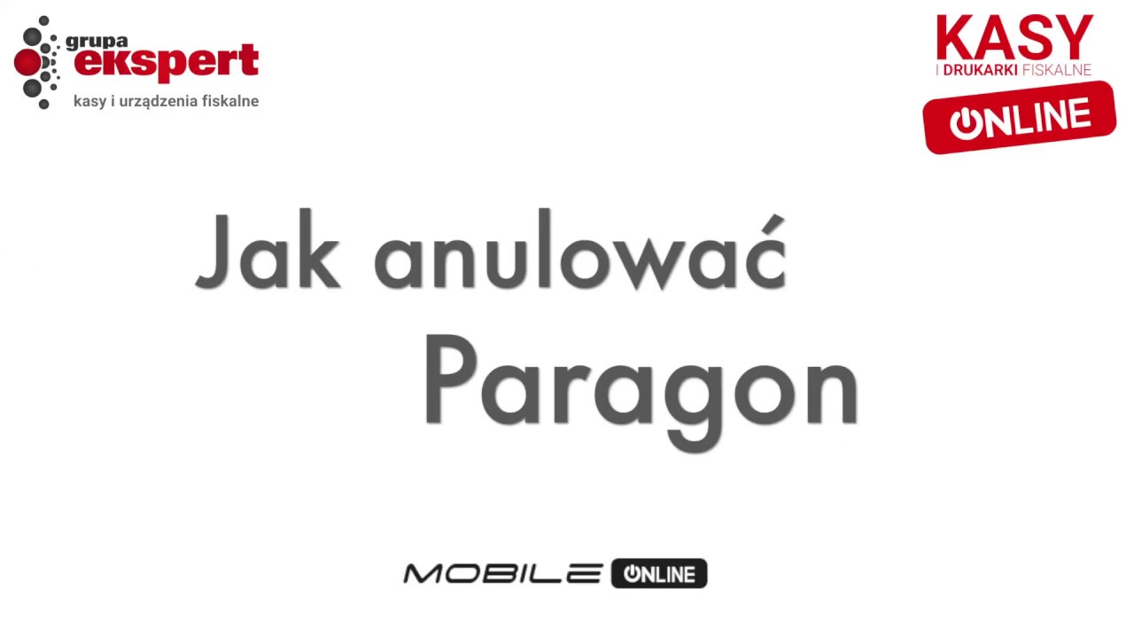 Kasa Posnet Mobile - anulowanie paragonu