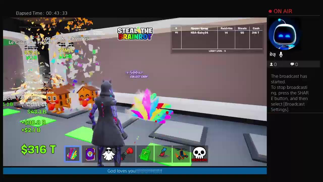 Playin fortnit admin abuse